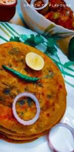 Masala Paratha - Healthy Flatbread - Breakfast