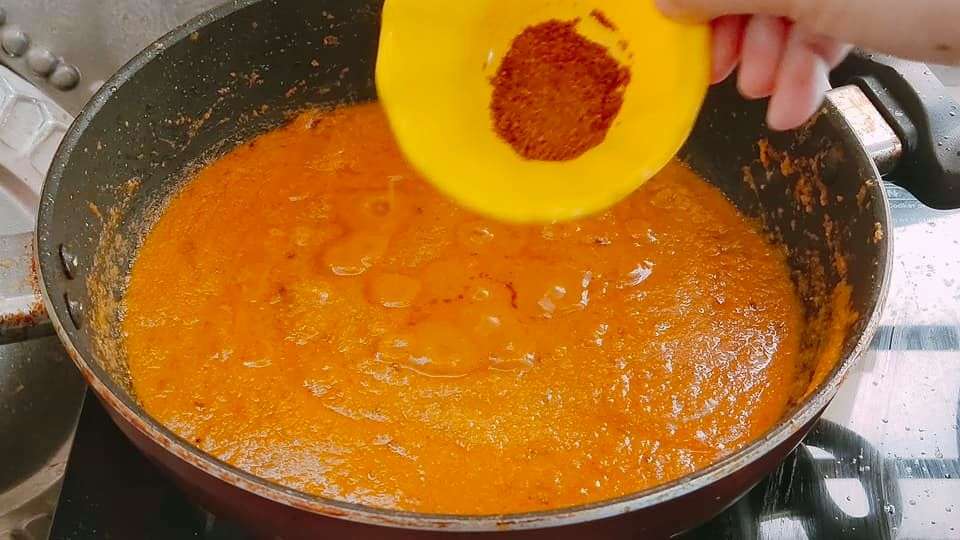 Paneer capsicum in tomato gravy