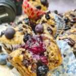 Dark Chocolate Blueberry Oats Muffin