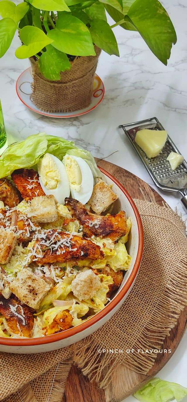 Tandoori Chicken Caesar Salad