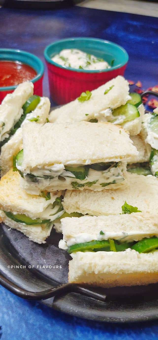 Cream Cheese Cucumber Sandwich