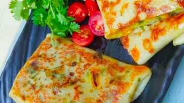 Vegetable Cheese Crepes