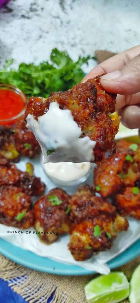 Air-Fryer Asian BBQ Cauliflower Wings - Vegan air fryer recipes