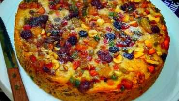 Eggless Christmas Plum Cake | Fruit Cake Recipe