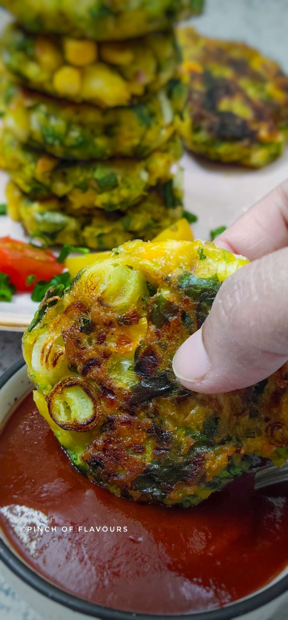 Air Fryer Zucchini And Corn Fritters