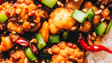 Crispy Kung Pao Cauliflower – Air Fried