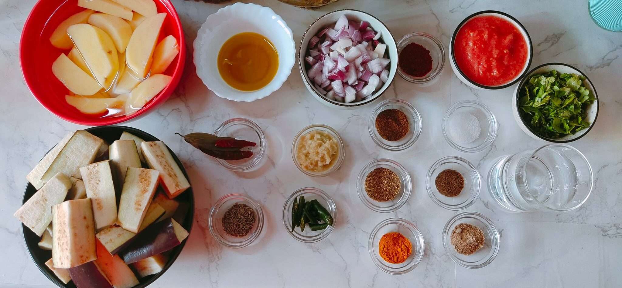 Aloo Baingan Recipe - Potato And Eggplant Curry