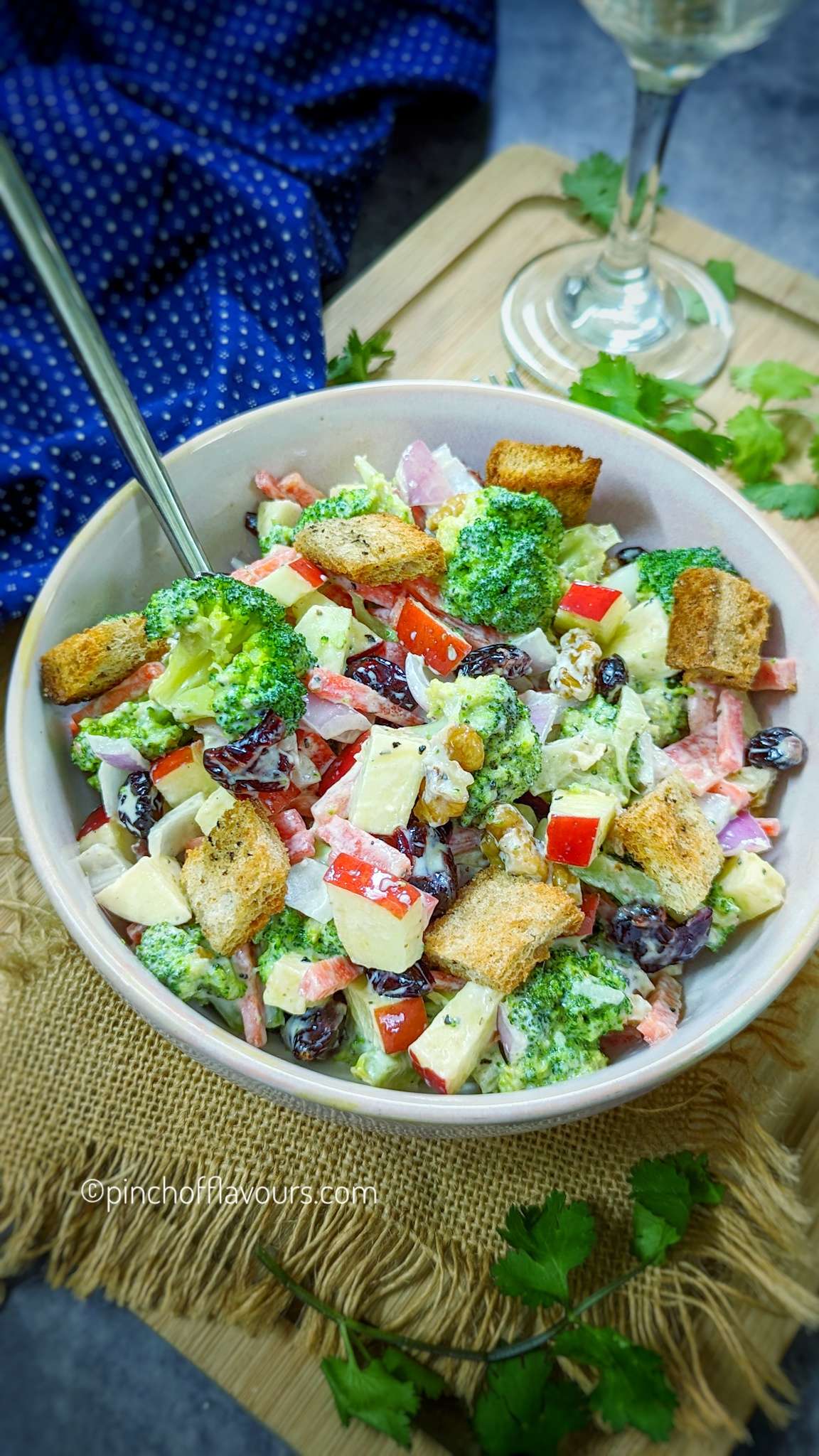 Vegan Apple Broccoli Salad Recipe