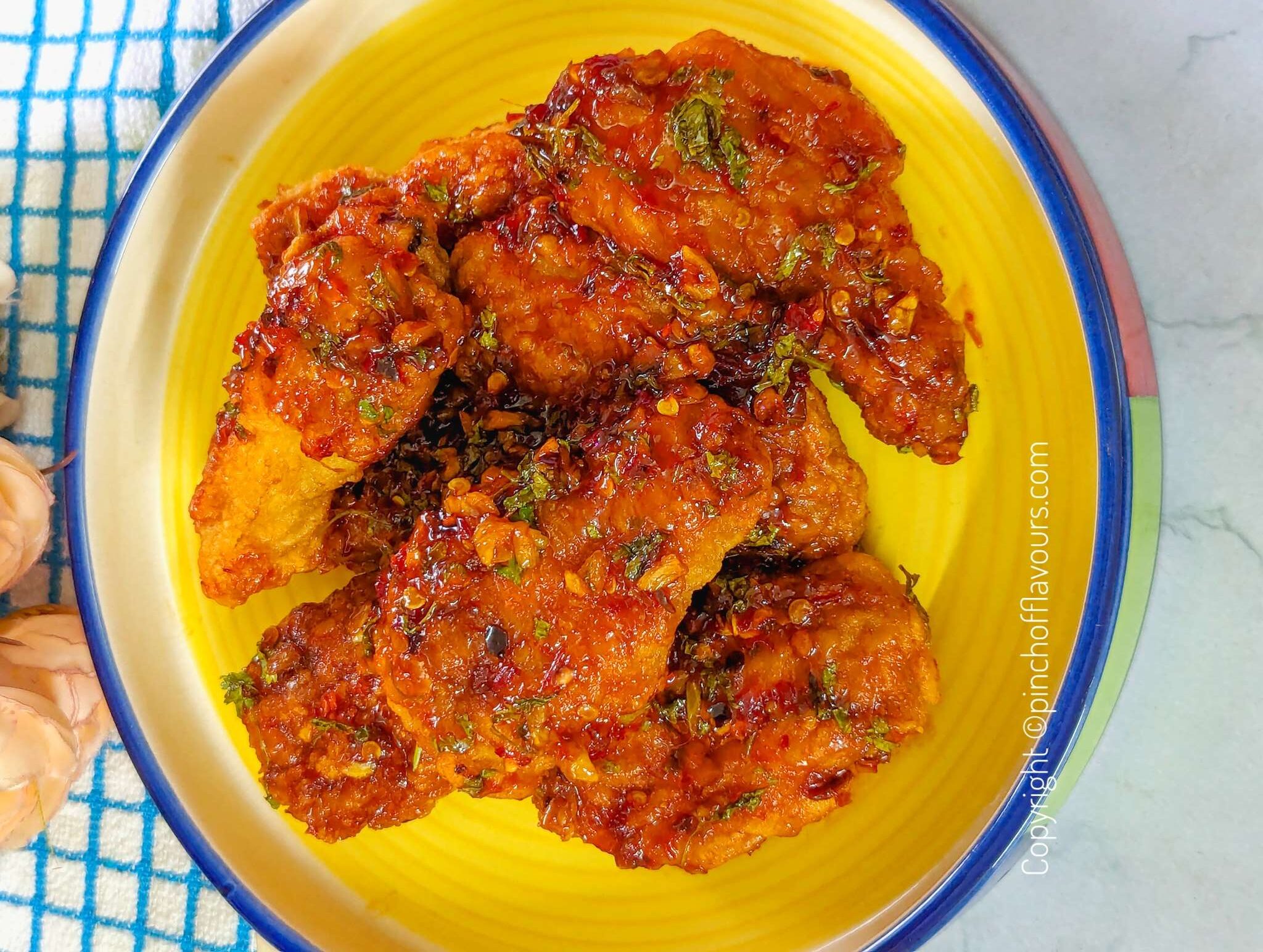 Air Fryer Frozen Chicken Wings In Chili Garlic Butter Sauce