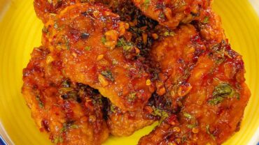 Air Fryer Frozen Chicken Wings in Chili Garlic Butter Sauce