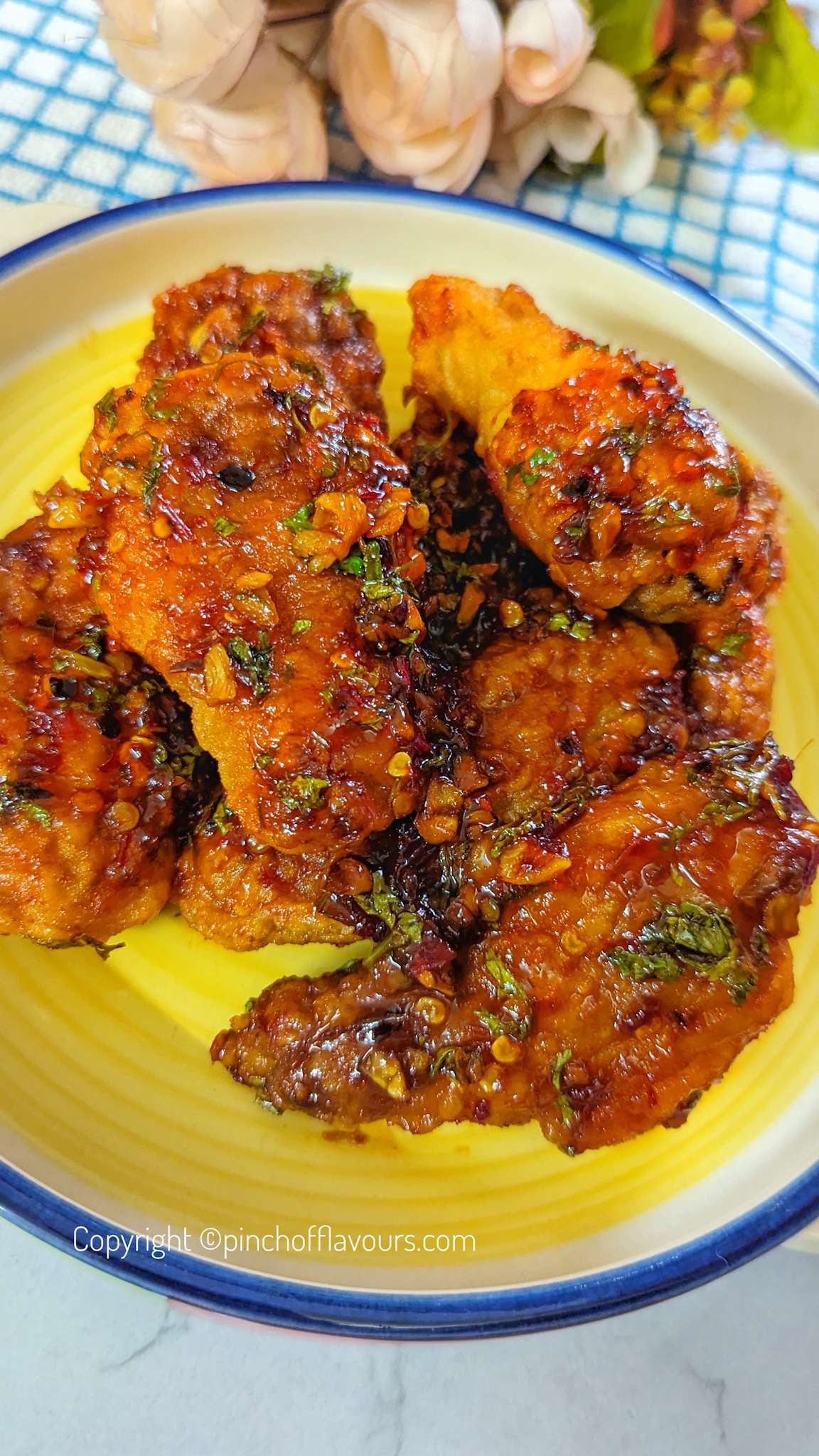 Air Fryer Frozen Chicken Wings In Chili Garlic Butter Sauce